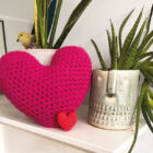 3D crochet heart pattern