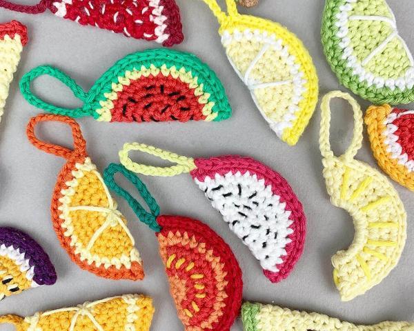 fruit accessories crochet pattern
