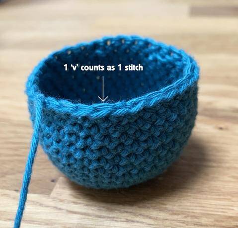 counting crochet stitches