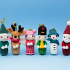 Amigurumi crochet Christmas decorations