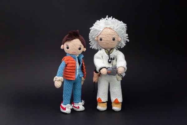 Crocheted doc & Marty