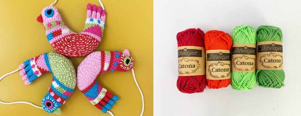 Speckled bird crochet and Scheepjes yarn