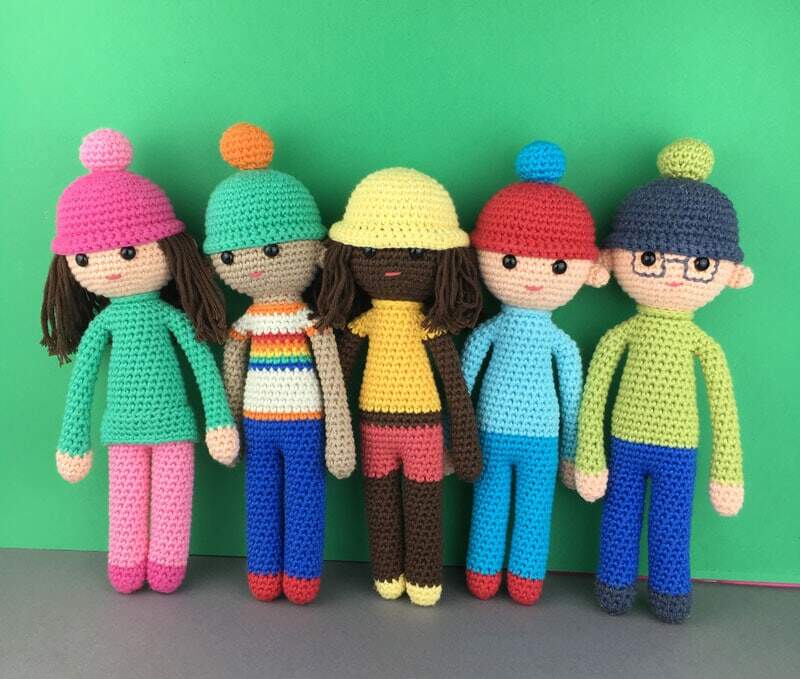 Crochet doll collection