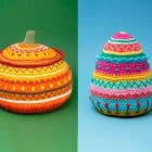 Egg and pumpkin crochet bastet pattern