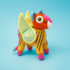 Crocheted amigurumi alebrije tiger