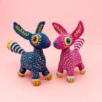 Alebrije crochet sculpture